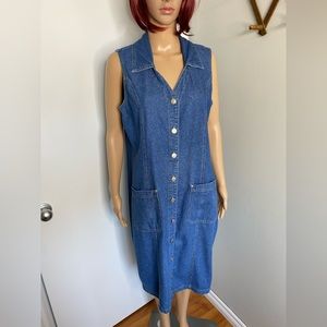 Baccini Button Up Jean Dress